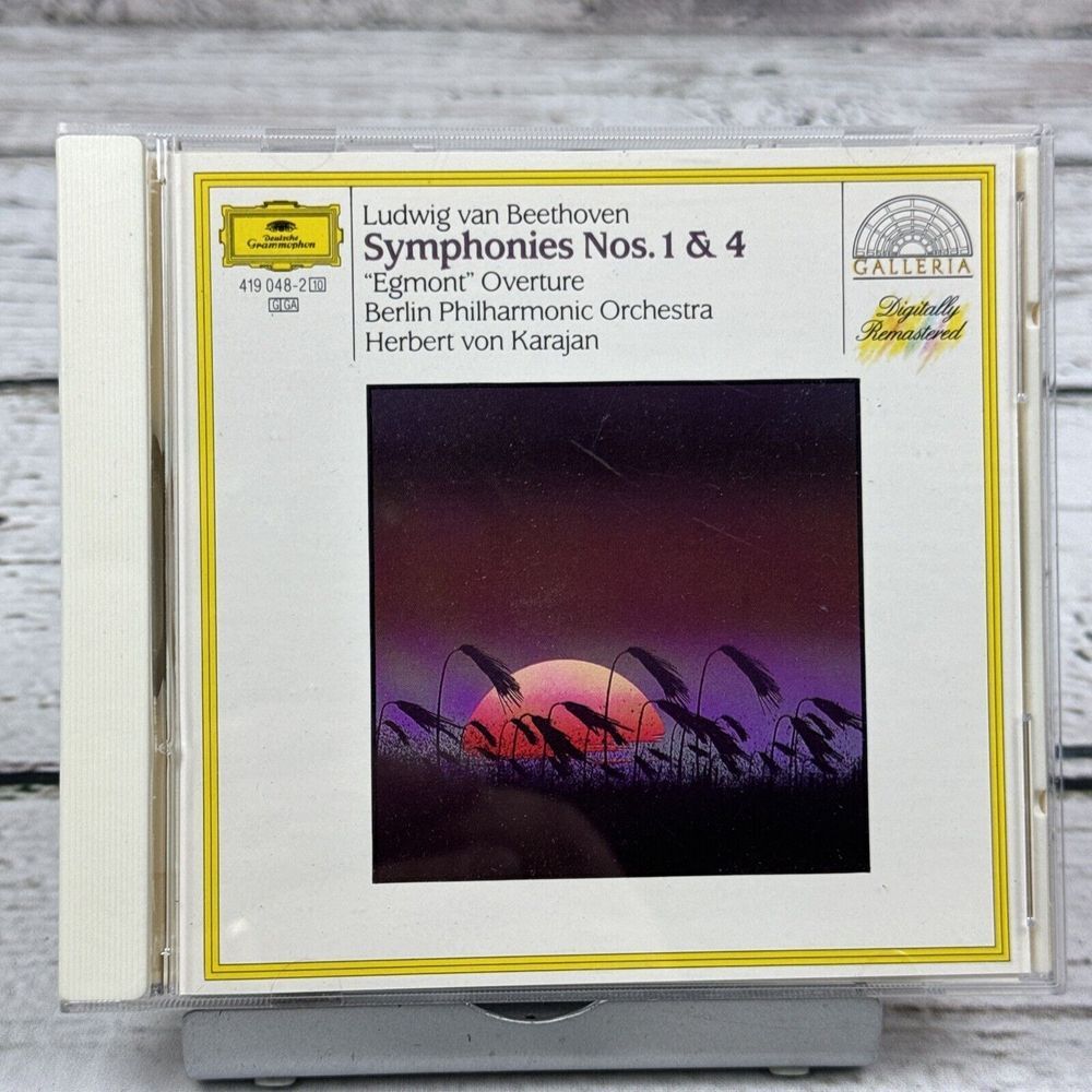 Ludwig van Beethoven - Symphonien Nr. 1‎ & 4 / Ouvertüre "Egmont" (CD, 1987)
